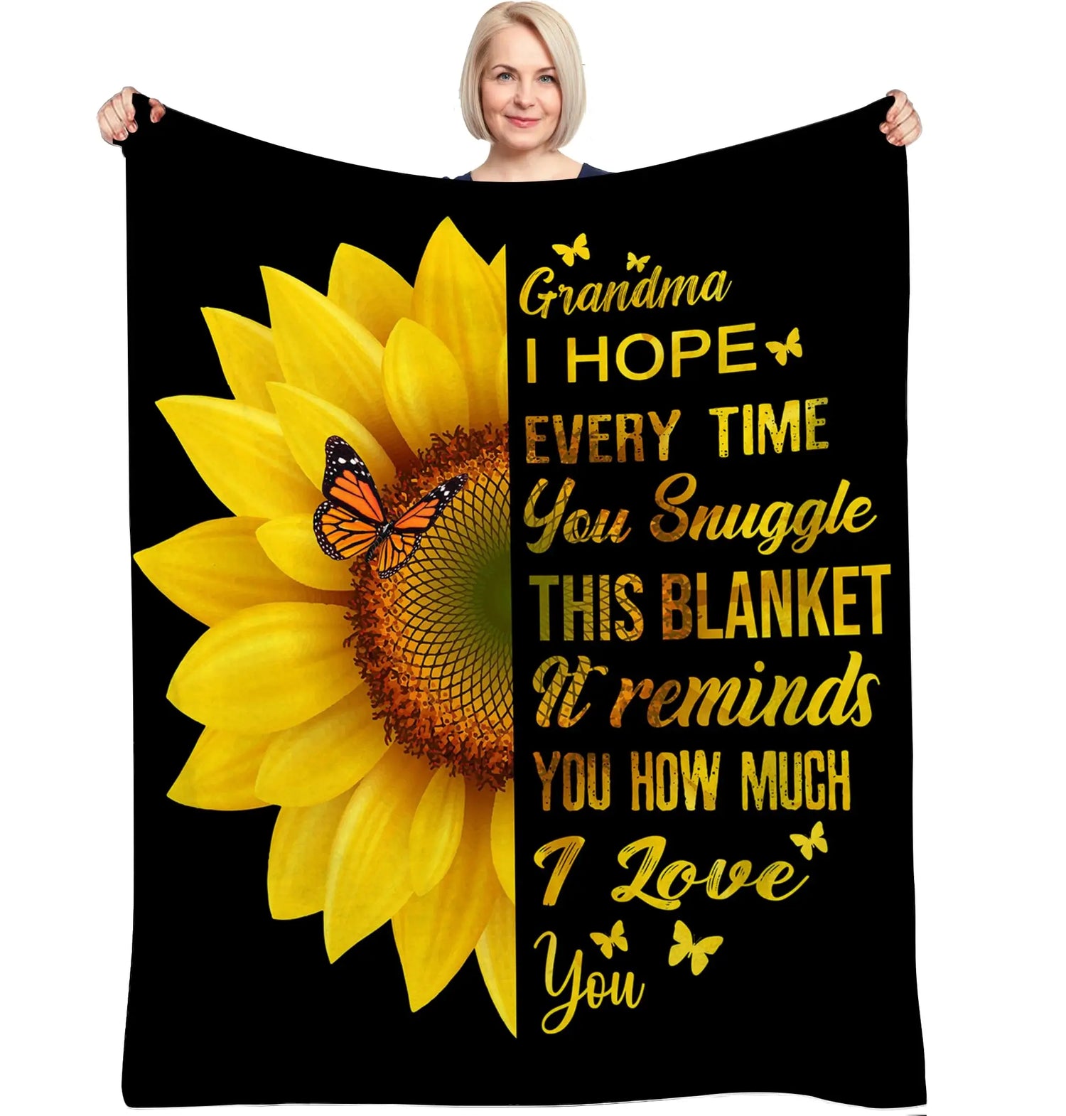 Sunflower Blanket Gifts for Daughter, Mom and Dad, Birthday, Daughter, Graduation, Best Gifts for Christmas