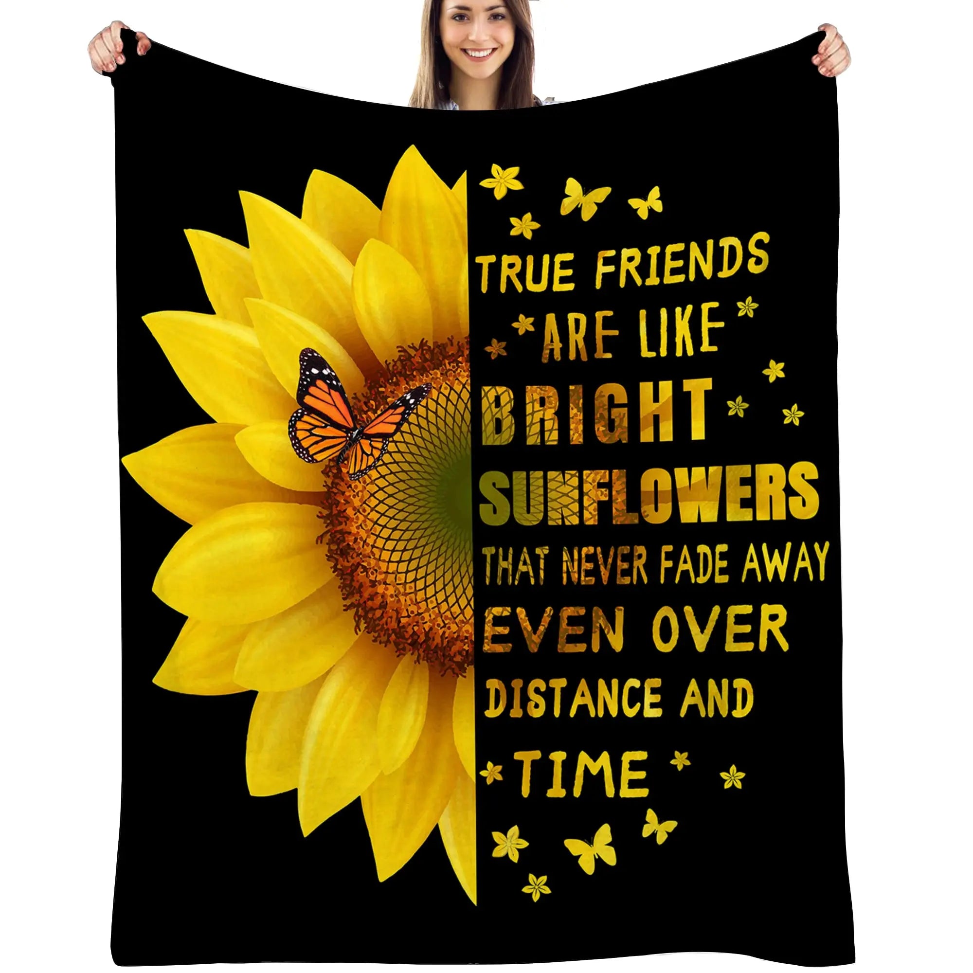 Sunflower Blanket Gifts for Daughter, Mom and Dad, Birthday, Daughter, Graduation, Best Gifts for Christmas