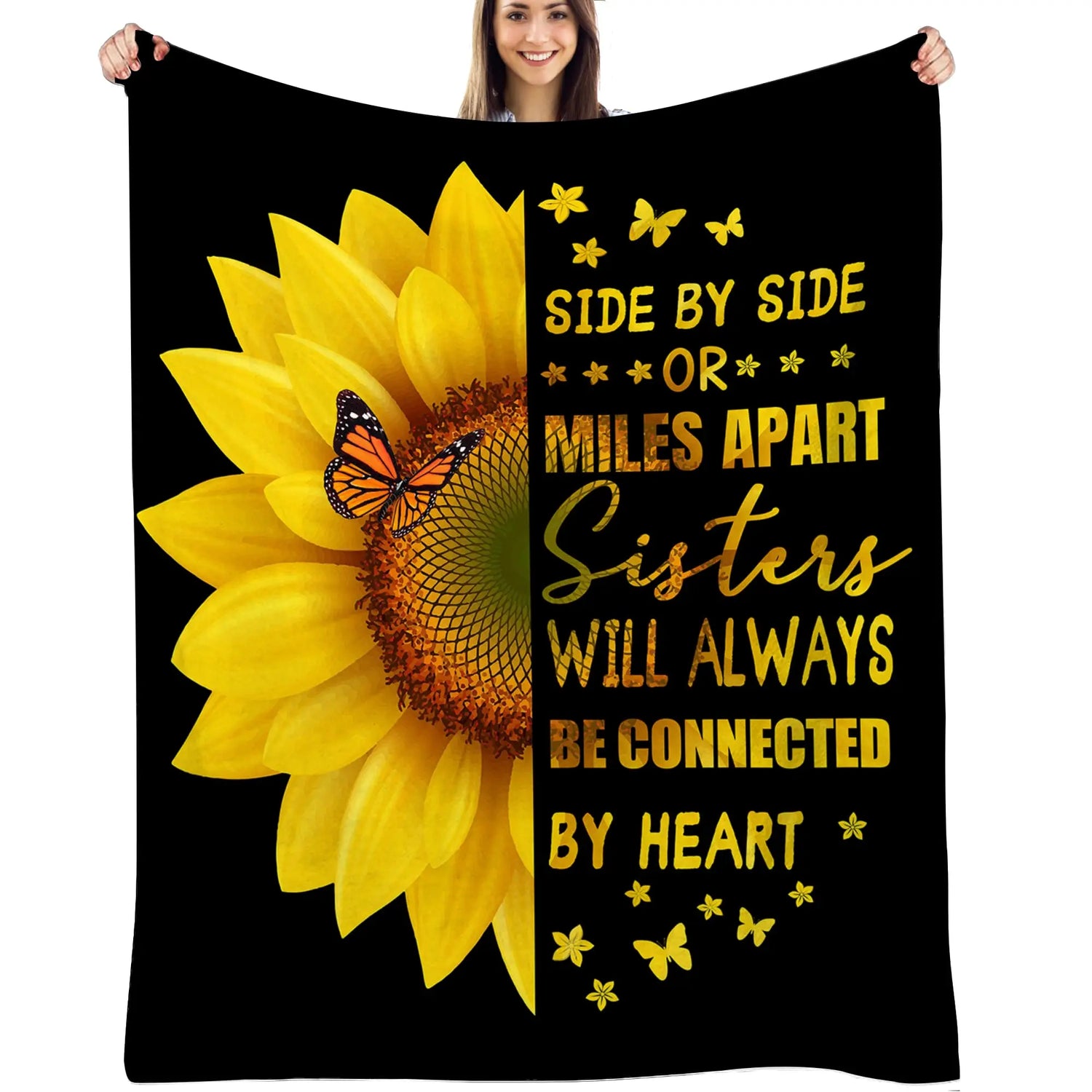 Sunflower Blanket Gifts for Daughter, Mom and Dad, Birthday, Daughter, Graduation, Best Gifts for Christmas